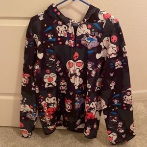 Kuromi zip up hoodie with hat